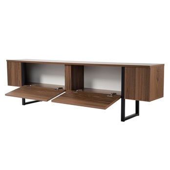 TV stolek SERENITY ořech/černá 2