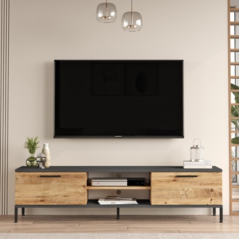 TV komoda SESMO borovice atlantic/antracitová 1