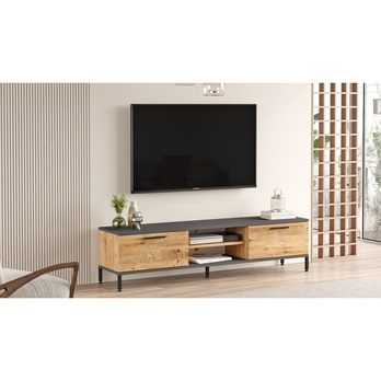 TV komoda SESMO borovice atlantic/antracitová 4