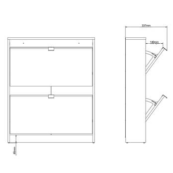 Botník SEVERNE 1 černá matná 9