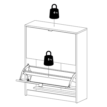 Botník SEVERNE 4 černá matná 10