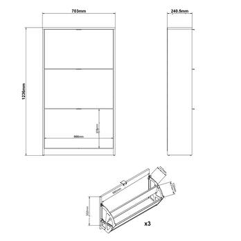 Botník SEVERNE 5 černá matná 11