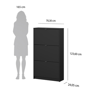 Botník SEVERNE 5 černá matná 13