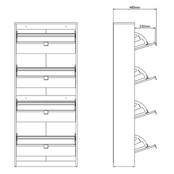 Botník SEVERNE 6 černá matná 8