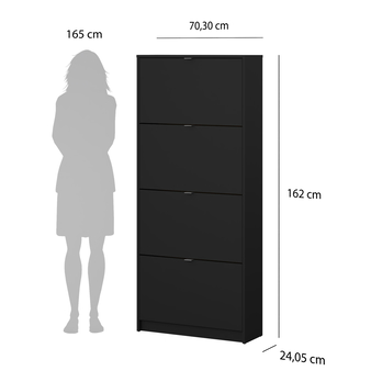 Botník SEVERNE 6 černá matná 11