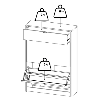 Botník SEVERNE 7 černá matná 7