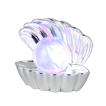 Stolní LED RGB lampa SHELLY třpyt/chrom 4
