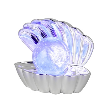Stolní LED RGB lampa SHELLY třpyt/chrom 5