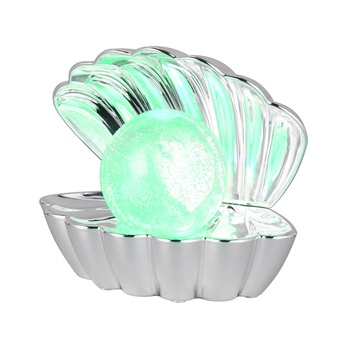 Stolní LED RGB lampa SHELLY třpyt/chrom 6