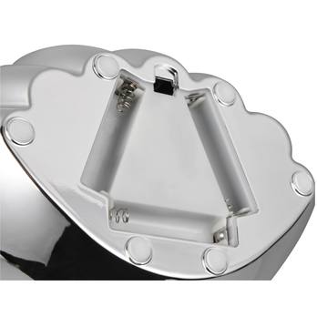 Stolní LED RGB lampa SHELLY třpyt/chrom 8