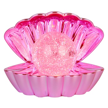 Dekorační stolní lampa SHELLY růžová 5