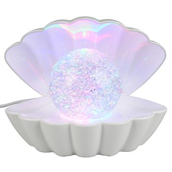 Dekorační stolní lampa SHELLY bílá 1