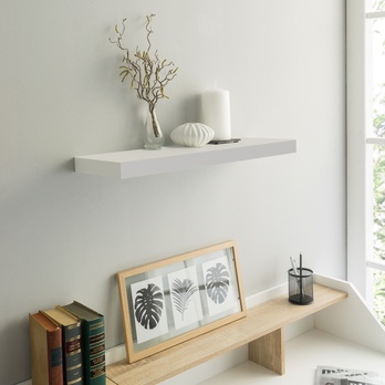 Nástěnná police SHELVY bílá, šířka 60 cm 1