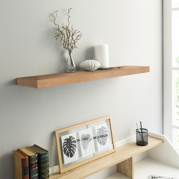 Nástěnná police SHELVY dub artisan, šířka 80 cm 1