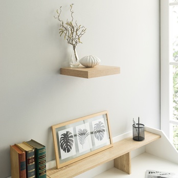 Nástěnná police SHELVY dub viking, šířka 24 cm 1