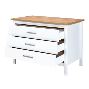 Kuchyňský ostrůvek SICILIA 2 bílá/dub artisan 2