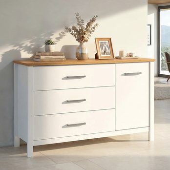 Komoda SICILIA L bílá/dub artisan 1