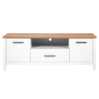 TV komoda SICILIA bílá/dub artisan 3