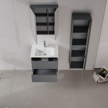 Zrcadlová skříňka SIDE 3 antracitová 2