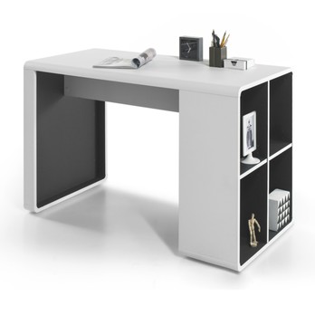 Psací stůl SIDON bílá/antracit 2