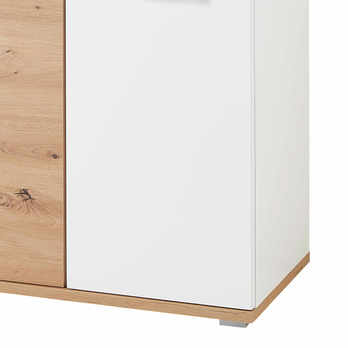Botníková komoda SIGNO dub artisan/bílá matná 4