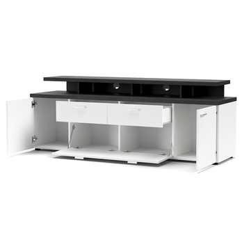 TV komoda SIKA matera/bílá 4