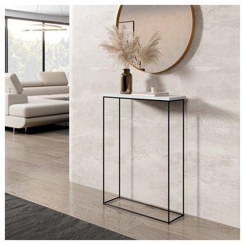 Konzolový stolek SILI černá/bílá 1