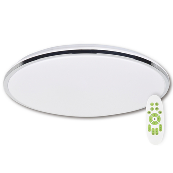 Stropní LED svítidlo SILVER KXL RC bílá/chrom 1