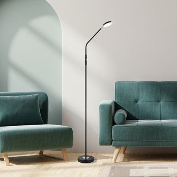 Stojací lampa SILVIO černá 1