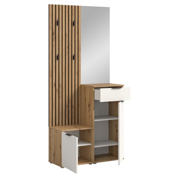 Předsíňová sestava SIMPLE bílá/dub artisan 2