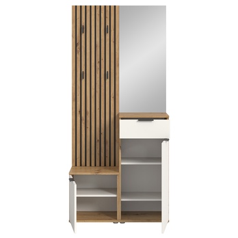 Předsíňová sestava SIMPLE bílá/dub artisan 4