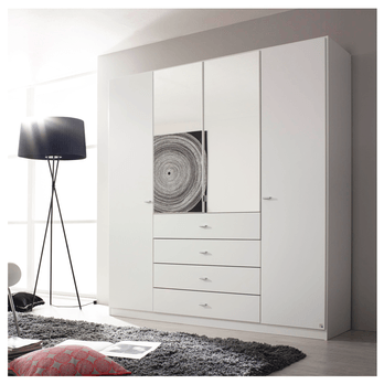 Šatní škříň SINSHEIM 22S4/AR955 bílá 1