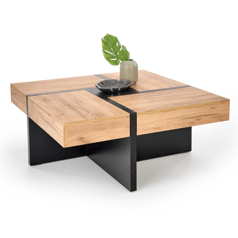 Konferenční stolek SIVAKO dub craft/černá 1