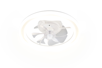 Stropní LED svítidlo s ventilátorem SKAULO bílá 2