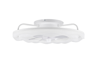 Stropní LED svítidlo s ventilátorem SKAULO bílá 3