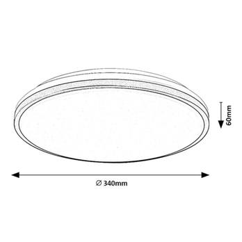 Stropní koupelnové svítidlo SLAVA zlatá/bílá 7