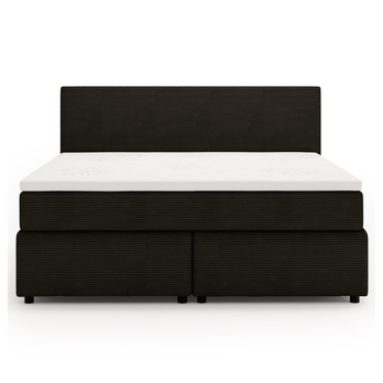 Postel s matrací a topperem SLEEP NEW černá, 180x200 cm 2