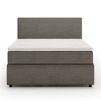 Postel s matrací a topperem SLEEP NEW šedá, 140x200 cm 1