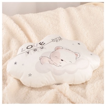 Polštář SLEEPING LITTLE BEAR bílá, 36x25 cm 2