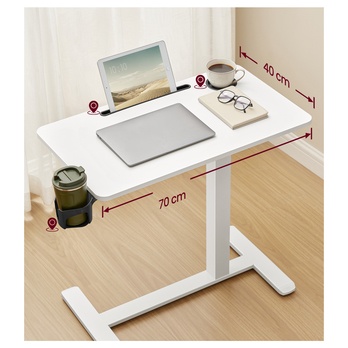 Mobilní pracovní stůl SLOT 2 bílá 4