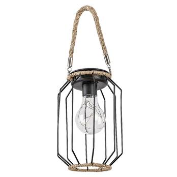 Venkovní solární LED svítidlo SLUIS černá/přírodní 4