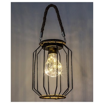 Venkovní solární LED svítidlo SLUIS černá/přírodní 2