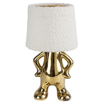 Stolní lampa  SMURFY krémová/zlatá 2