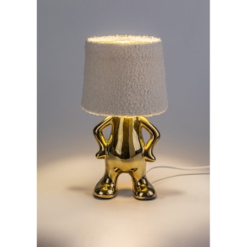 Stolní lampa  SMURFY krémová/zlatá 3