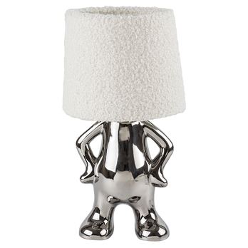 Stolní lampa  SMURFY krémová/stříbrná 2