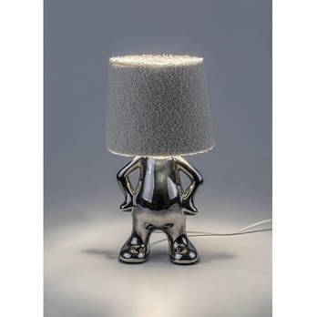 Stolní lampa  SMURFY krémová/stříbrná 3