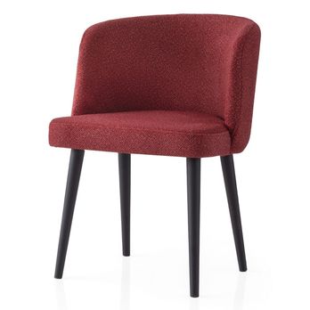 Jídelní židle SOFT červená/černá, set 4 ks 1