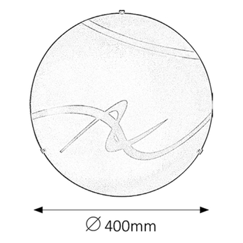 Stropní svítidlo SOLEY bílá, průměr 40 cm 3