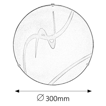 Stropní svítidlo SOLEY bílá, průměr 30 cm 4