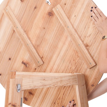 Skládací barový stůl SOLID přírodní 3